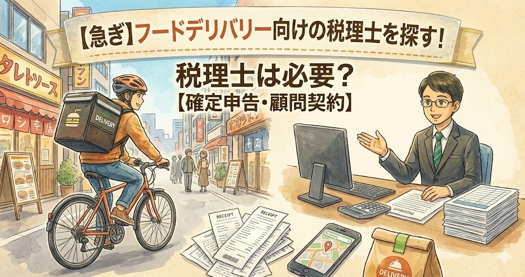 フードデリバリー向けの税理士探す方法