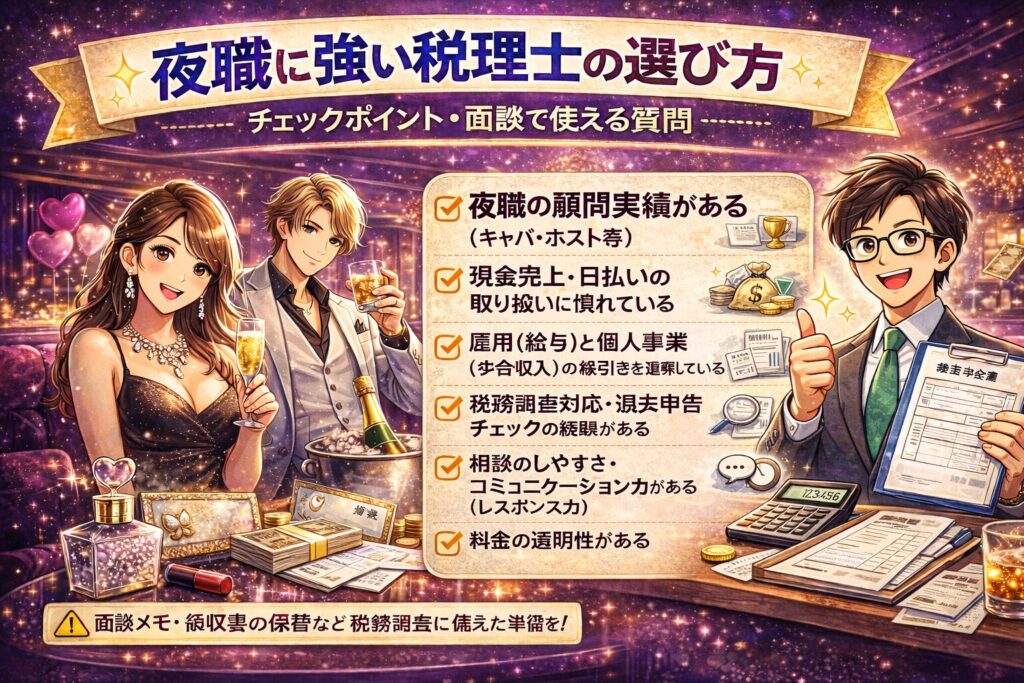 夜職に強い税理士の選び方