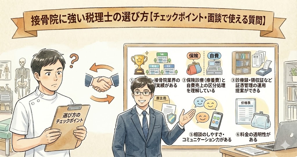 接骨院に強い税理士の選び方