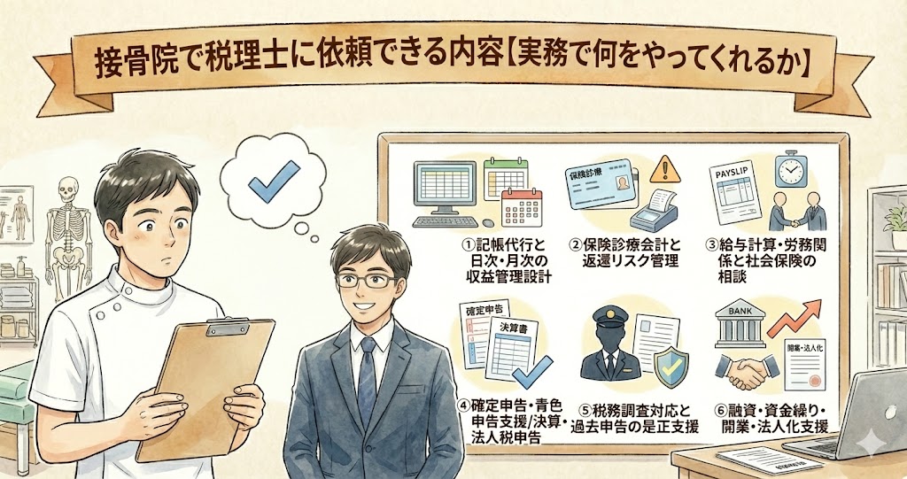 接骨院で税理士に依頼できること