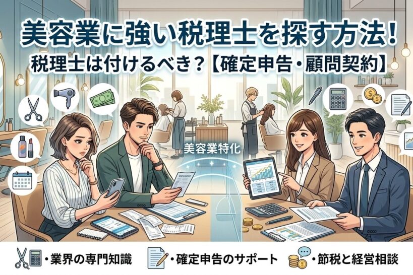 美容業（美容室、サロン経営・フリーランス美容師）に強い税理士を探す方法