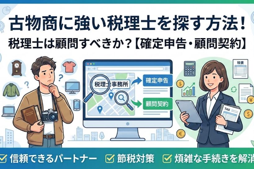 古物商に強い税理士を探す方法