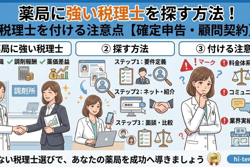 薬局に強い税理士の選び方