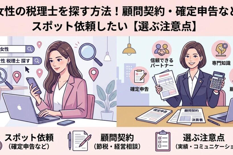 女性の税理士を探す方法