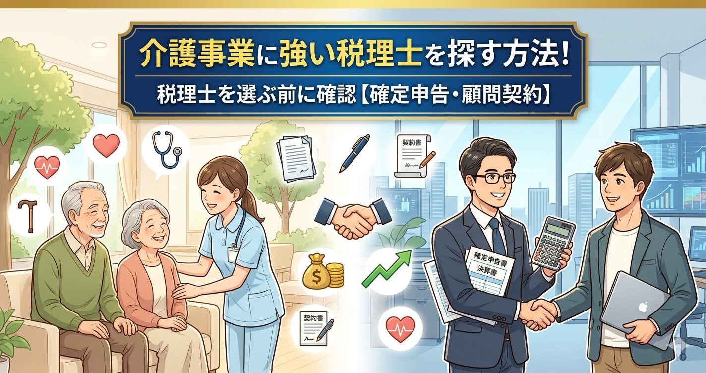 介護事業に強い税理士を探す方法