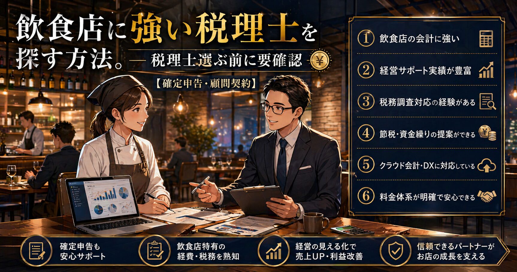 飲食店に強い税理士を探す方法