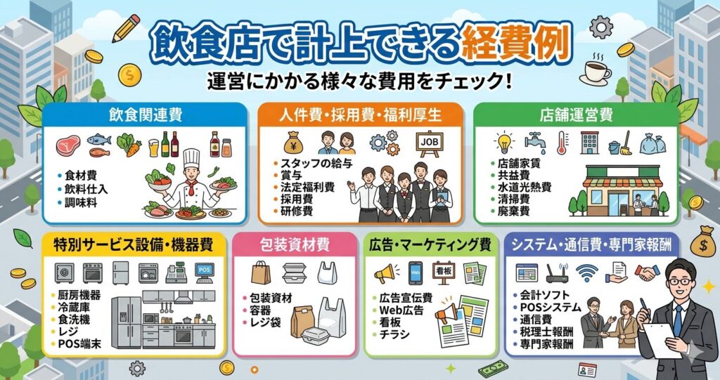 飲食店で計上できる経費