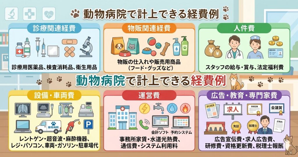 動物病院で計上できる経費