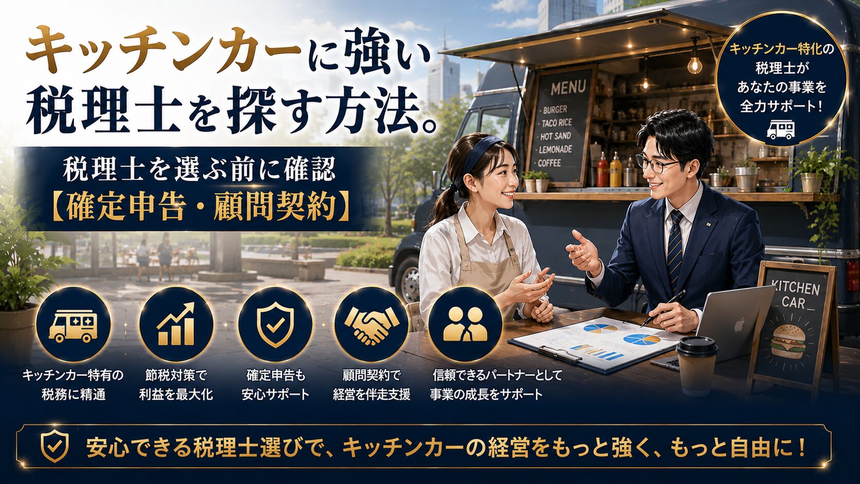 キッチンカーに強い税理士の選び方