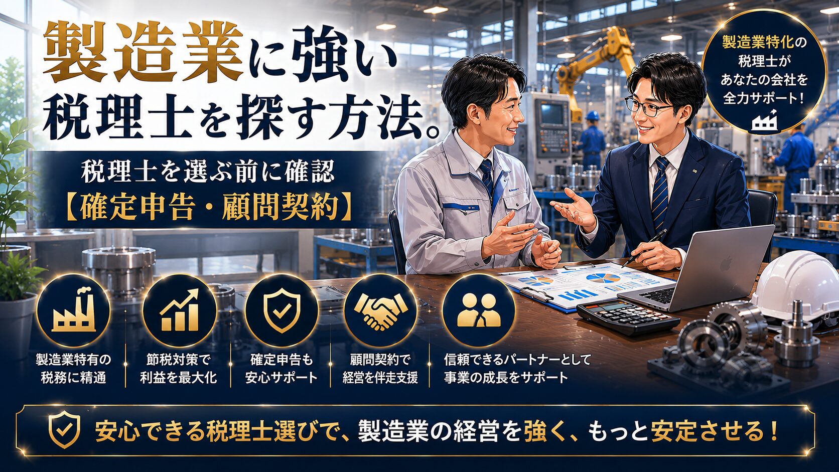 製造業に強い税理士の選び方