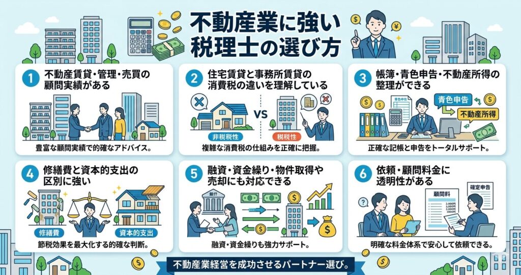 不動産業に強い税理士を探す方法