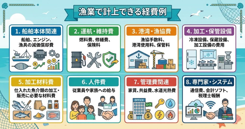 漁業で計上できる経費