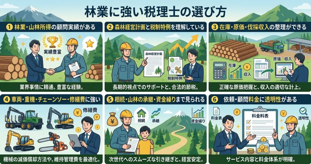 林業に強い税理士の選び方