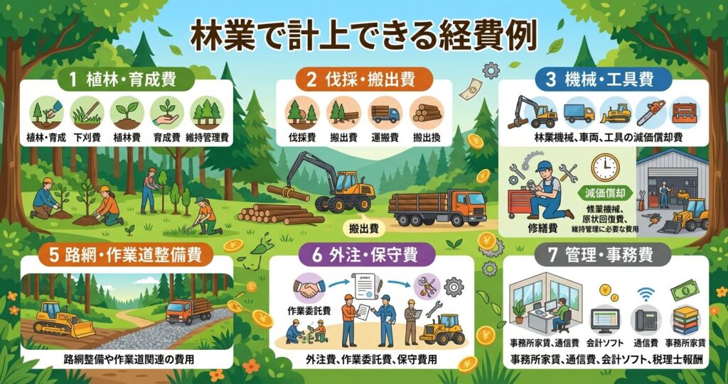 林業で計上できる経費