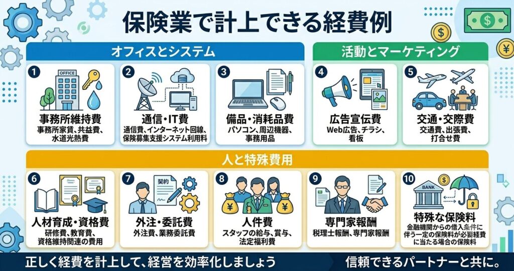 保険業で計上できる経費