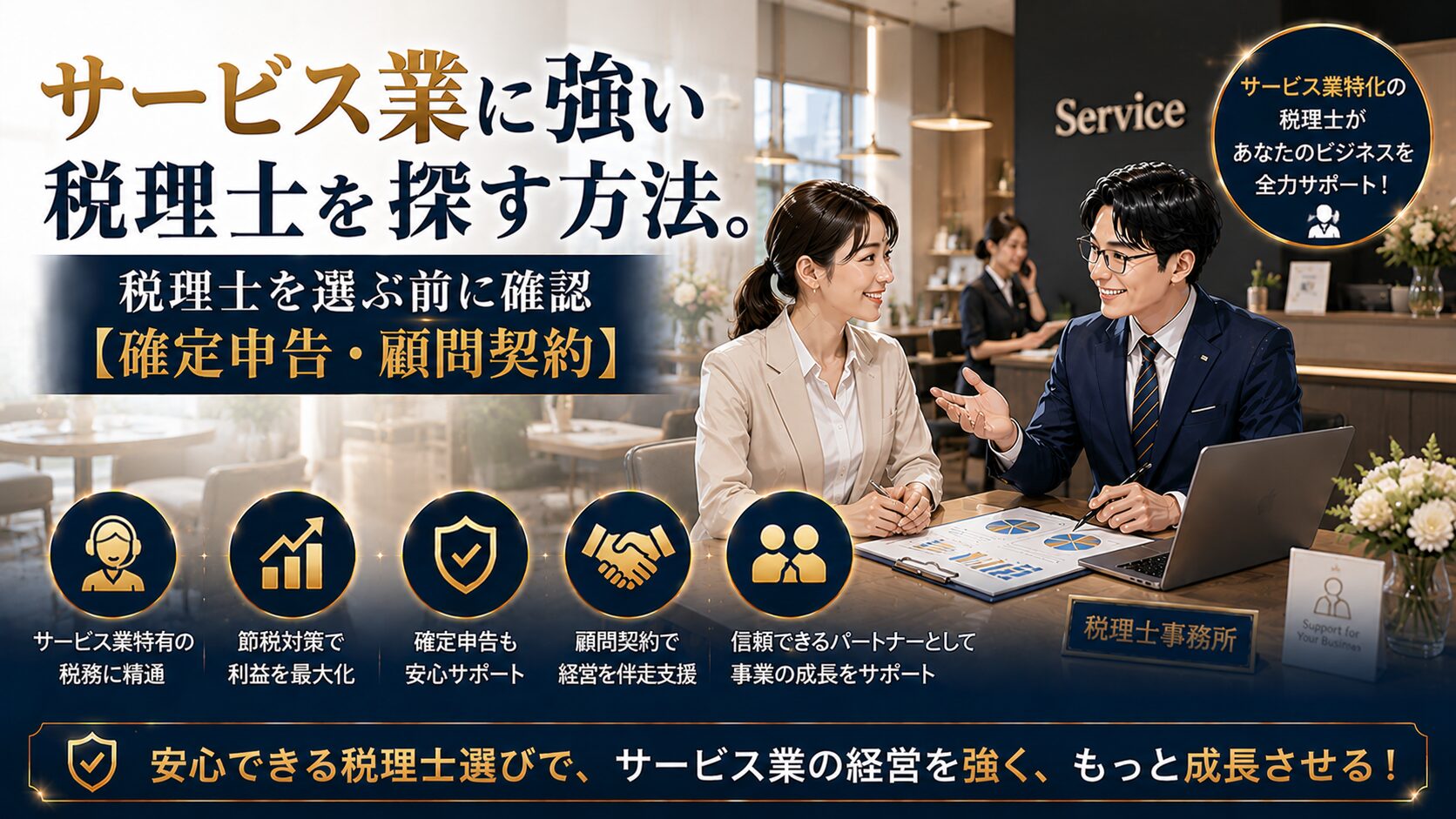 サービス業に強い税理士の選び方