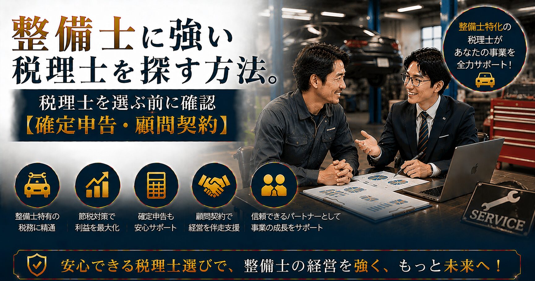 整備士に強い税理士の選び方