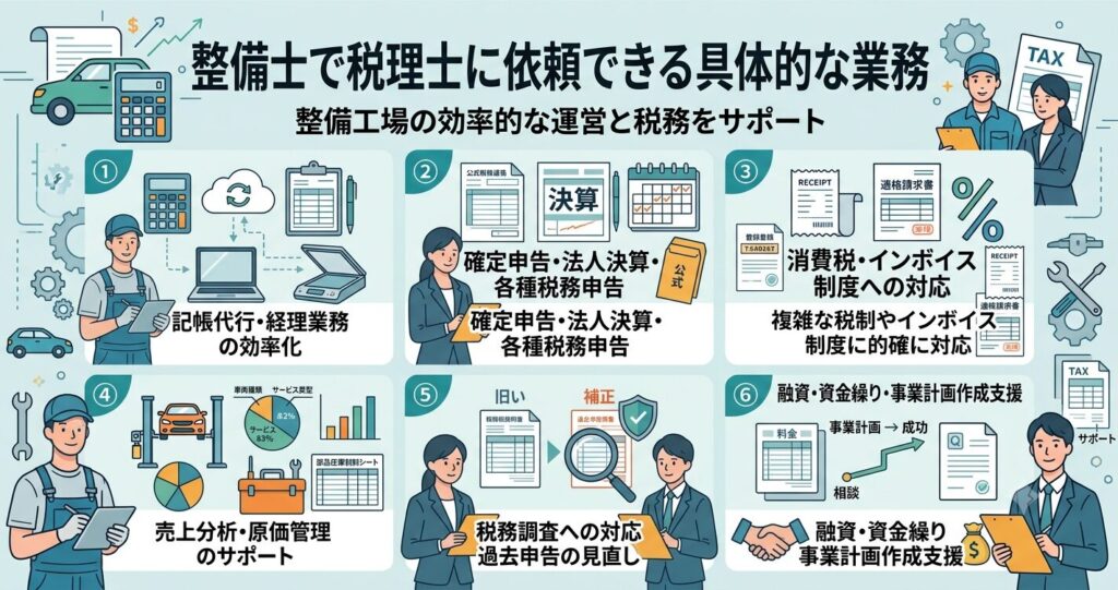 整備士で計上できる経費