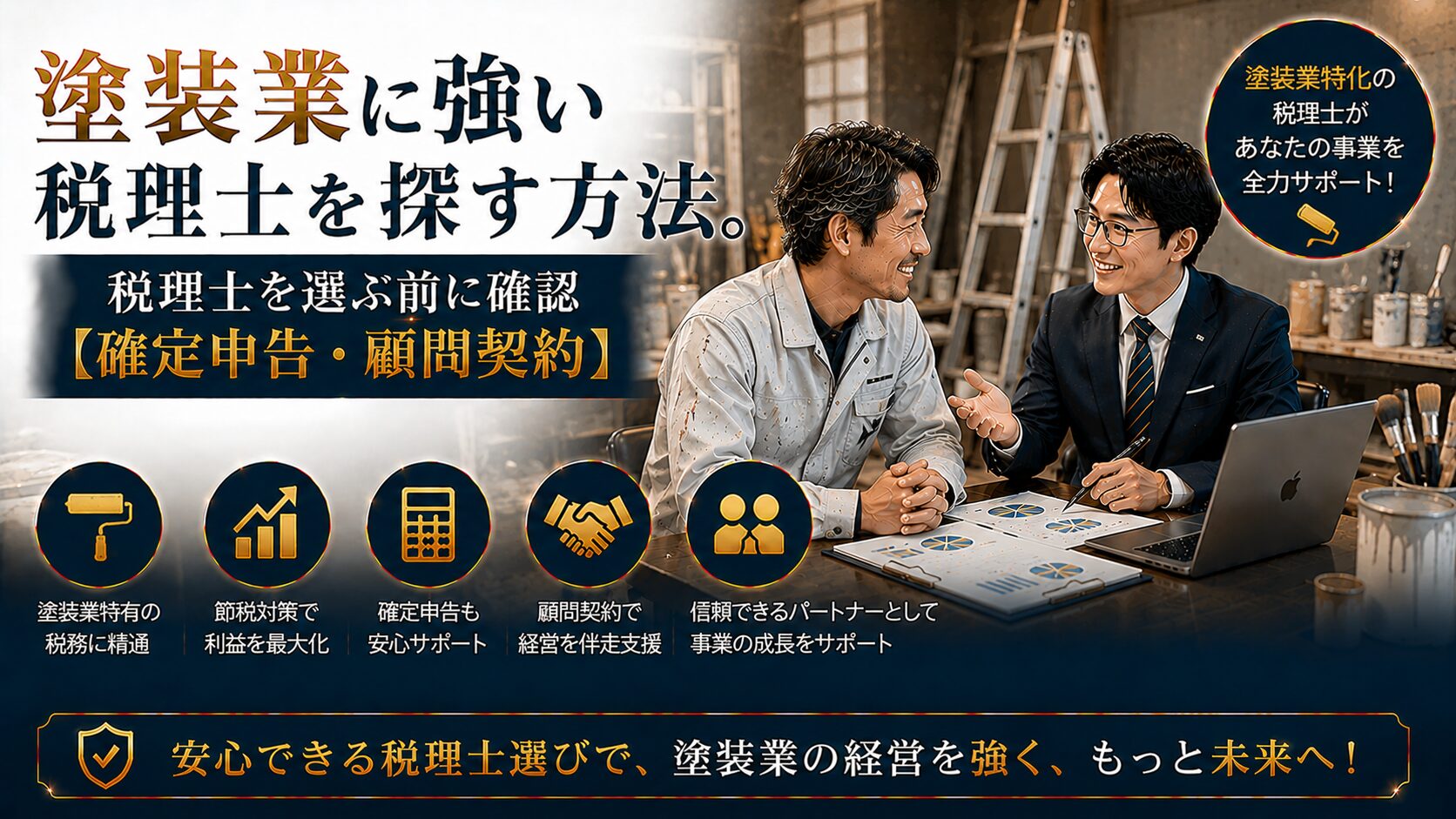 塗装業に強い税理士の選び方