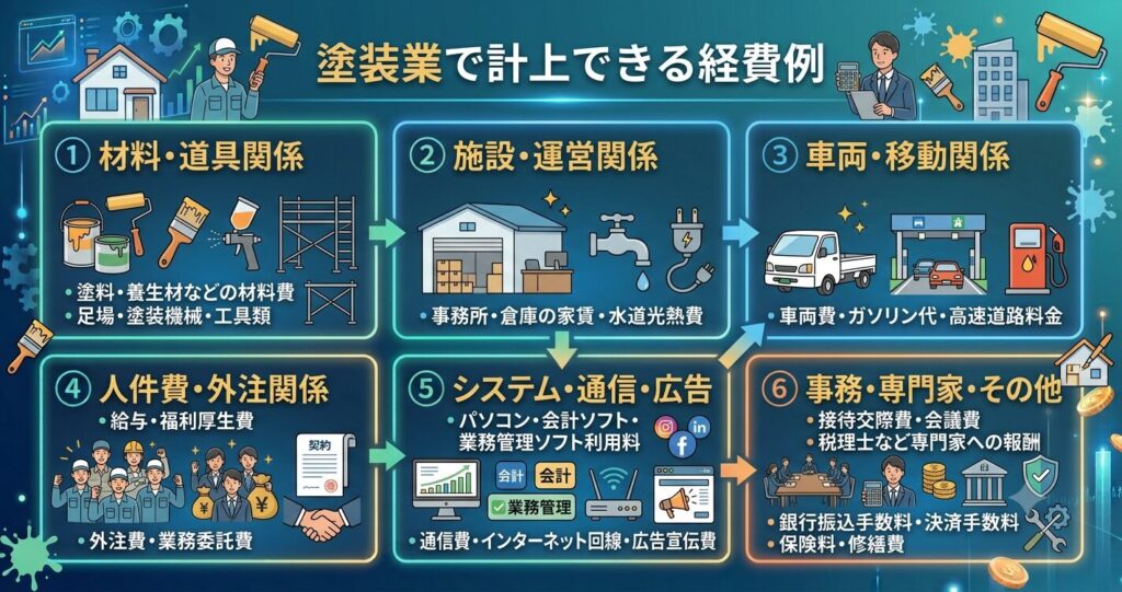 塗装業で計上できる経費
