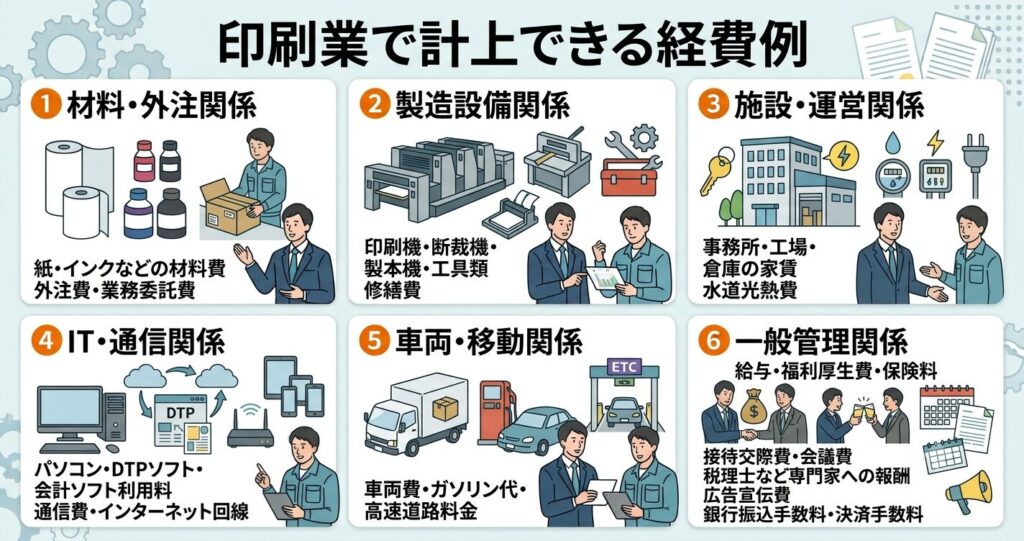 印刷業で計上できる経費