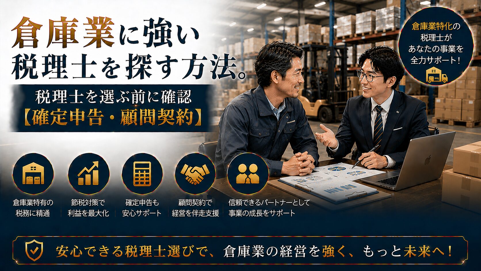 倉庫業に強い税理士の選び方