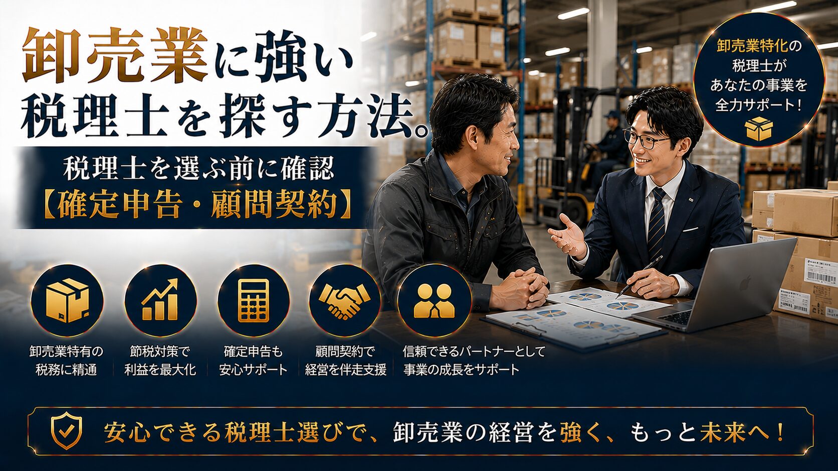 卸売業に強い税理士の選び方