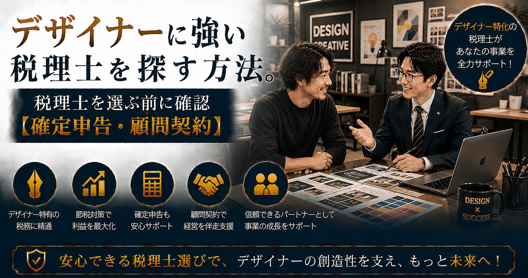デザイナーに強い税理士の選び方