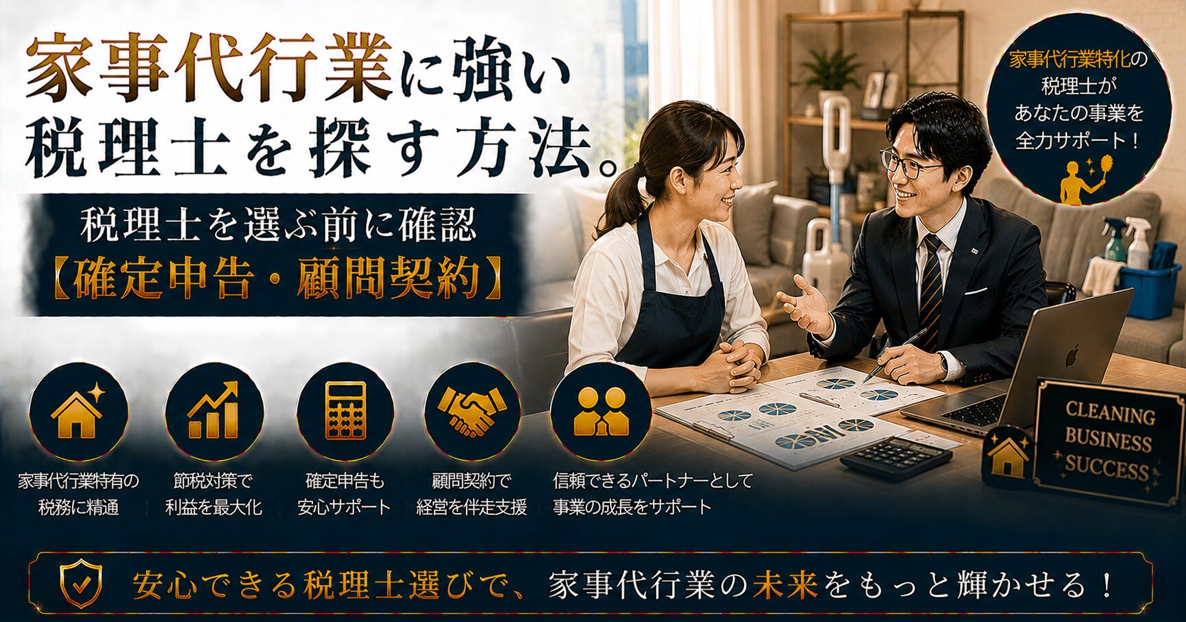 家事代行業に強い税理士の選び方
