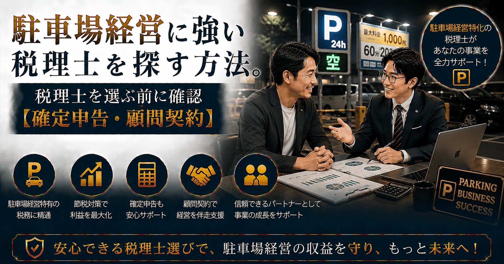駐車場経営に強い税理士の選び方