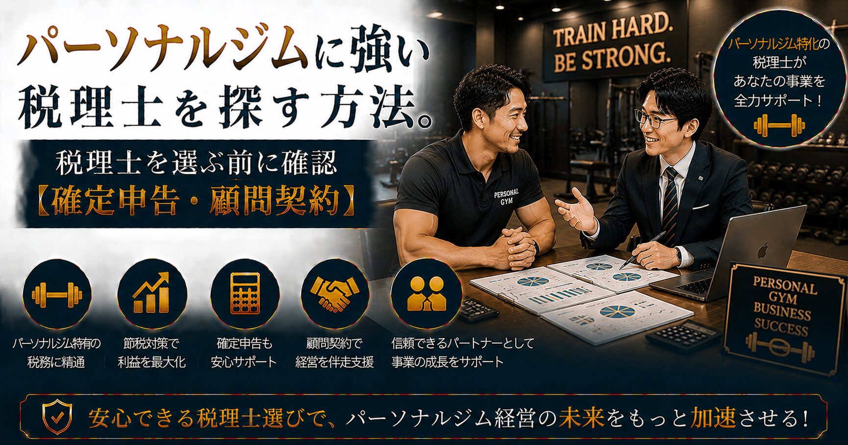 パーソナルジムに強い税理士の選び方