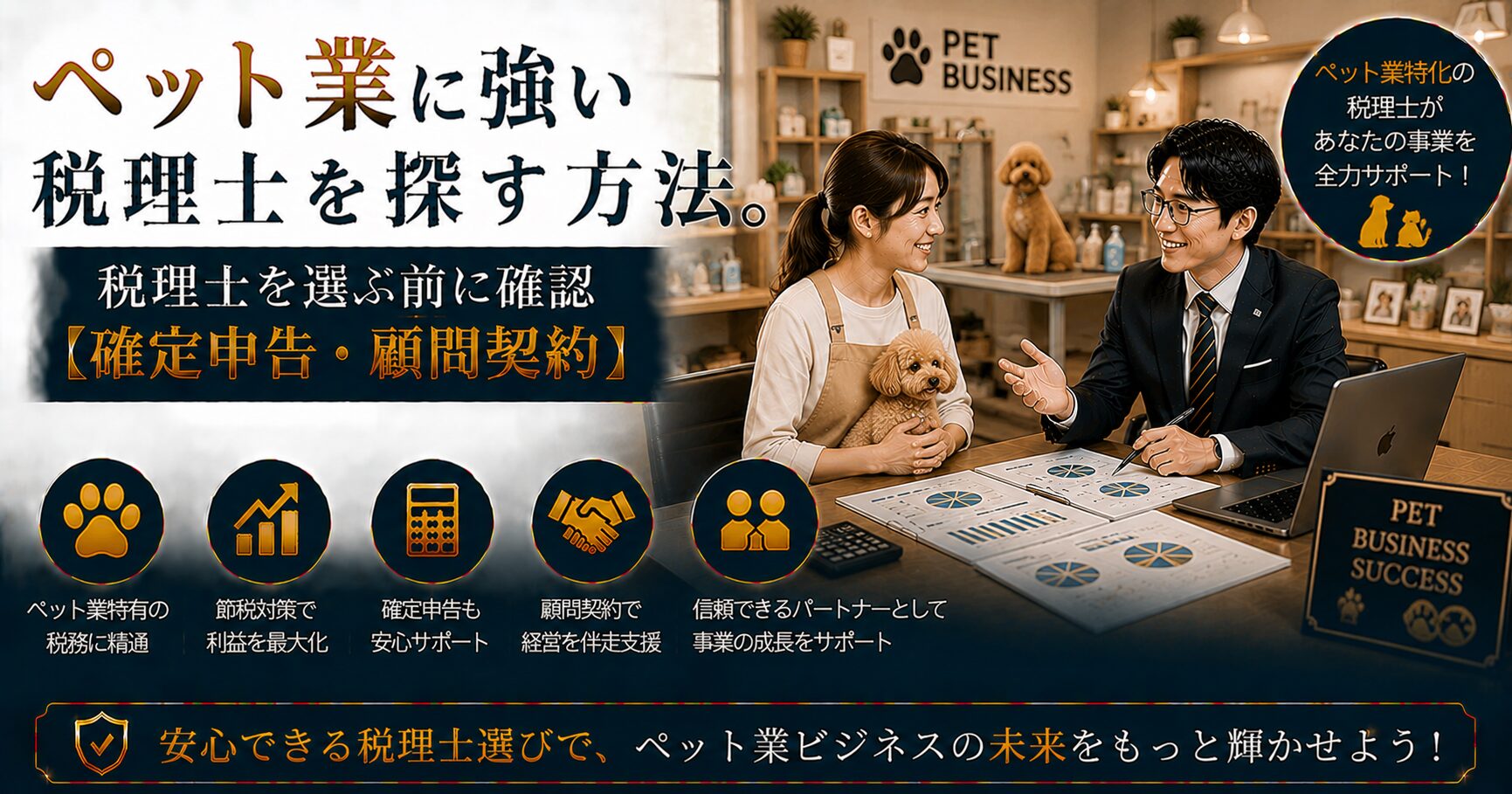 ペット業に強い税理士の選び方